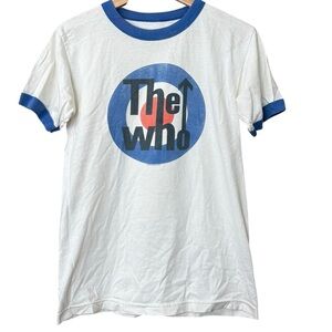 vintage style "The Who" ringer t-shirt blue collar 2007 yearhour Limited Size M